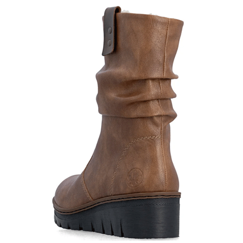 Rieker ‘X9155’ – Women’s Zip Fastening ¾ Length Boot - Image 3