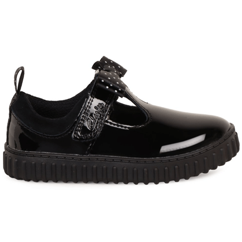 Clarks ‘Cove Bow’ – Girls Velcro Fastening T-Bar Shoe - Image 2