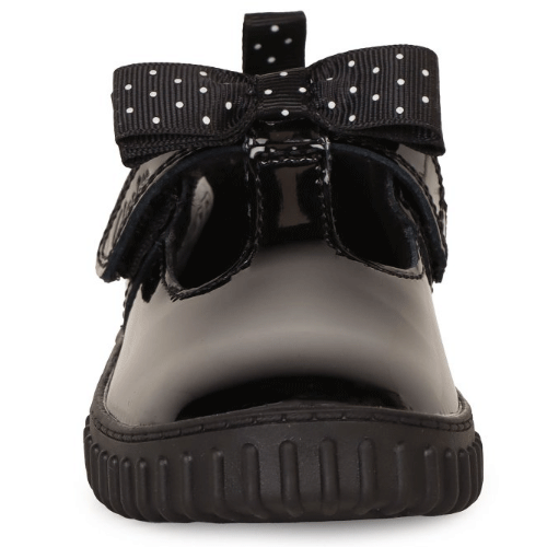 Clarks ‘Cove Bow’ – Girls Velcro Fastening T-Bar Shoe - Image 4
