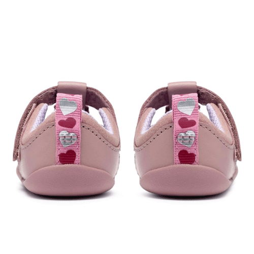 Clarks ‘Roamer Heart’ – Girls Velcro Fastening Pre-Walker - Image 5