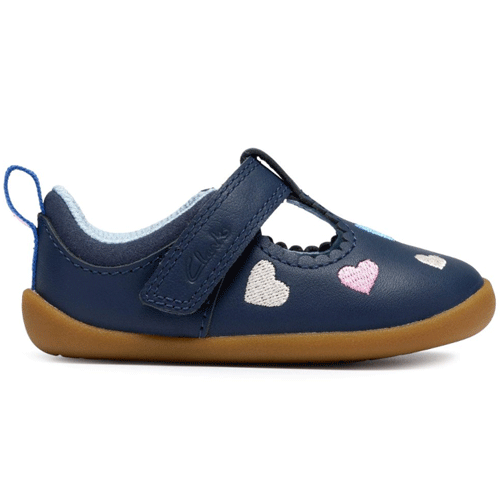 Clarks ‘Roamer Heart’ – Girls Velcro Fastening Pre-Walker - Image 6