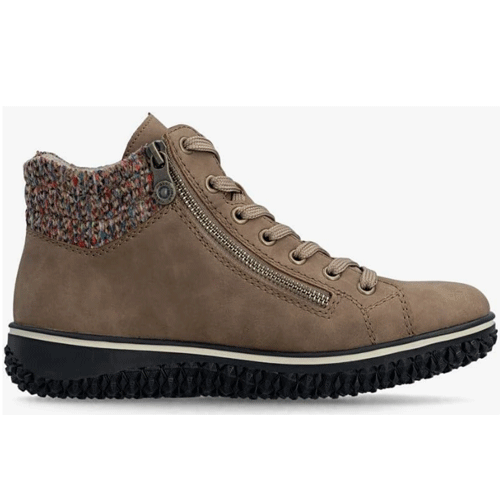 Rieker ‘Z4263’ – Women’s Lace-up and Dual Zip Fastening Ankle Boot - Image 2