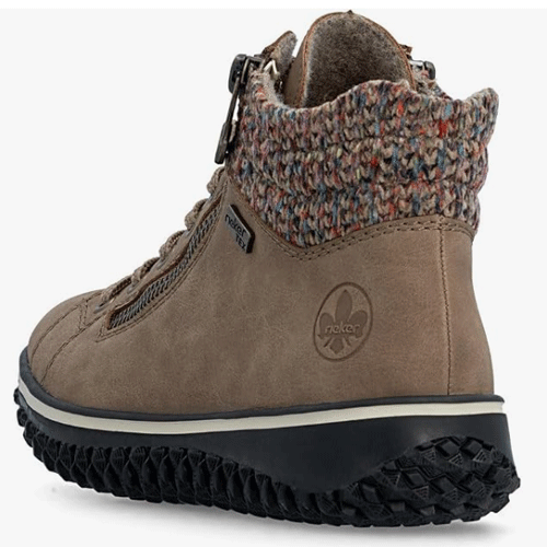 Rieker ‘Z4263’ – Women’s Lace-up and Dual Zip Fastening Ankle Boot - Image 5
