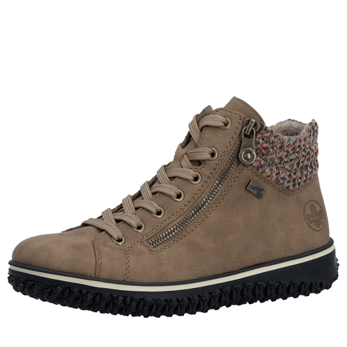 Rieker ‘Z4263’ – Women’s Lace-up and Dual Zip Fastening Ankle Boot